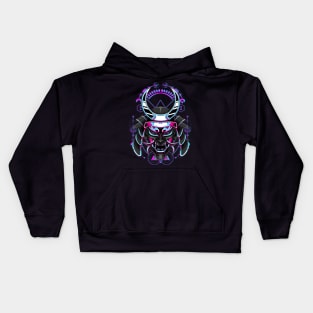 samurai mask japanese Kids Hoodie